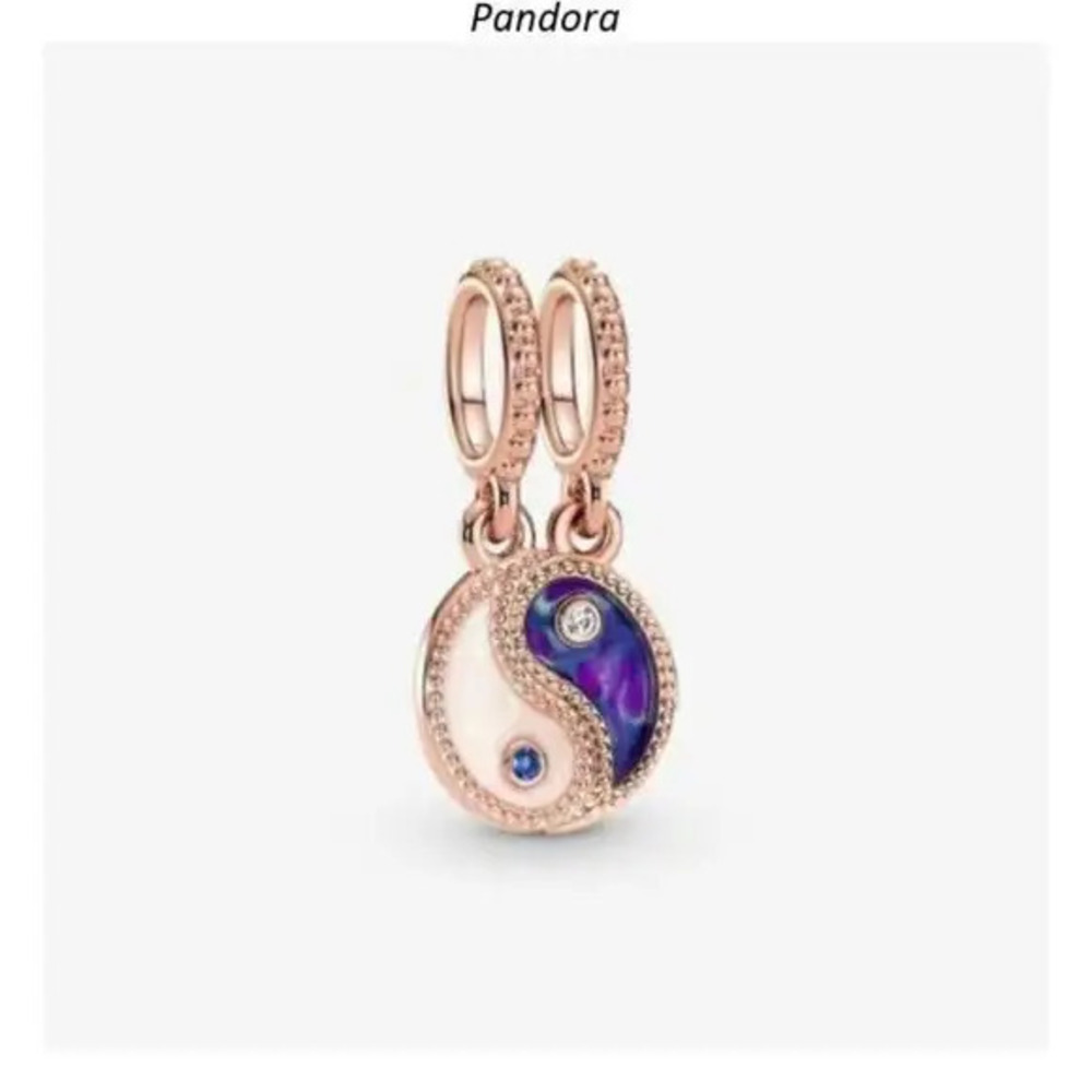 Pandora Splittable Yin & Yang Sparkling Dangle Charm